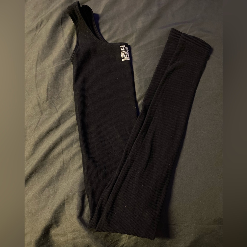 Scoop Neck structured snatched jumpsuit